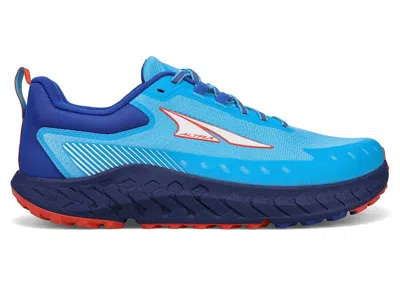Pre-owned Altra Men's  Outroad 2 Sneakers In Neon/blue