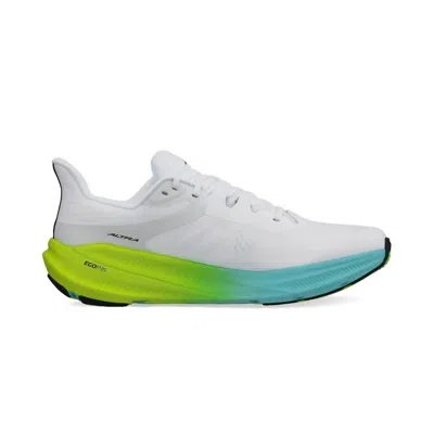 Altra Men's Experience Flow 2 Running Shoes In White/lime In Multi