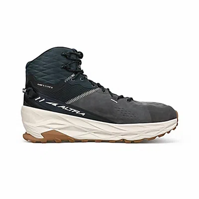 Altra Men's Olympus 5 Hike Mid Gtx Sneaker In Black Grey In Multi