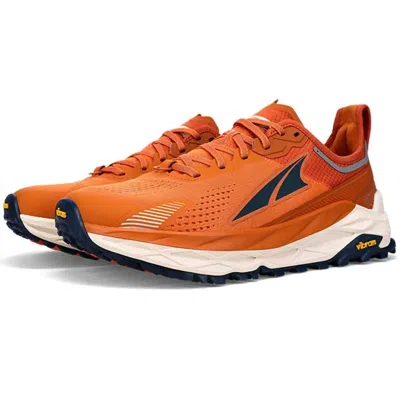 Altra Men's Olympus 5 Trail Running Shoes In Burnt Orange In Yellow
