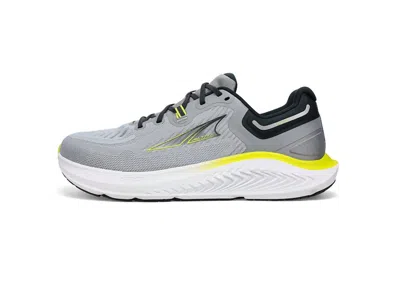 Altra Men's Paradigm 7 Road Running Shoes In Gray/lime In Multi