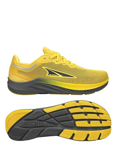 Altra Men's Rivera 3 Running Shoes In Gray/yellow In Multi