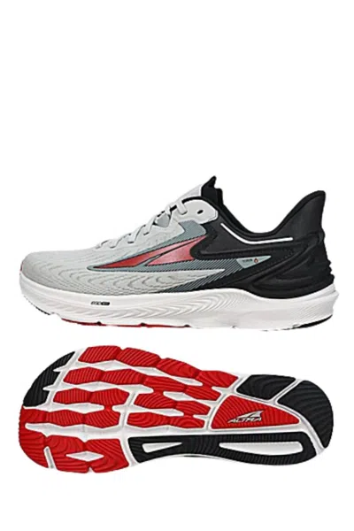 Altra Men's Torin 6 Running Shoes - 2e/wide Width In Grey/red In Multi