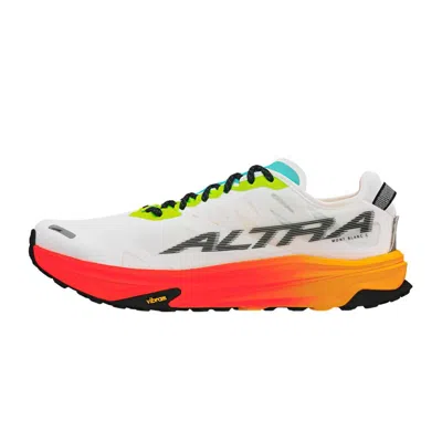 Altra Mont Blanc Carbon Shoes White Orange Aw25 In Animal Print