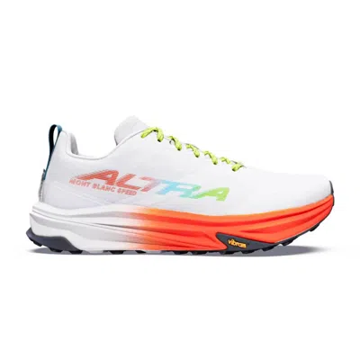 Altra Mont Blanc Speed Shoes White Orange Aw26