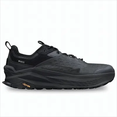 Altra Rugged All-black Athletic Sneakers With Gore-tex And Vibram Sole
