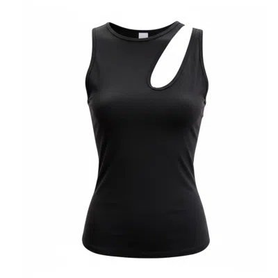 Altra Volta Women's Black Asymmetric Tank Top