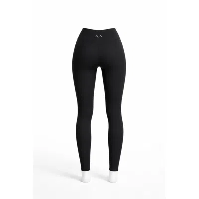 Altra Volta Women's Black Classic Ribbed Leggings