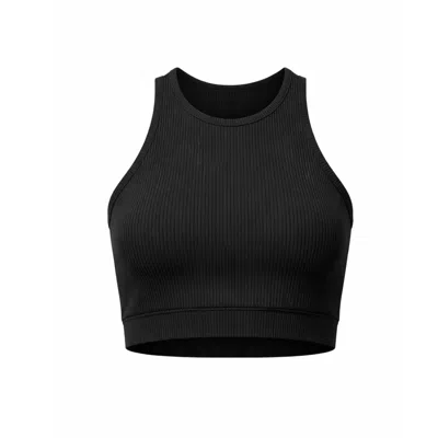 Altra Volta Women's Black Core Ribbed Sports Bra