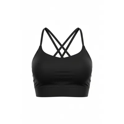 Altra Volta Women's Black Criss-cross Sculpt Back Top