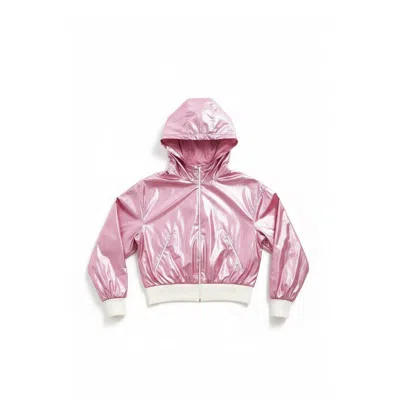 Altra Volta Women's Electric Gloss Windbreaker – Pink Metallic