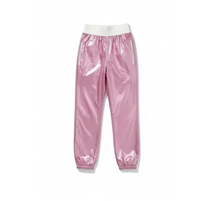 Altra Volta Women's Electric Gloss Windbreaker – Pink Metallic Sweatpants