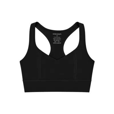 Altra Volta Women's Infinity Cross Back Sports Bra - Black