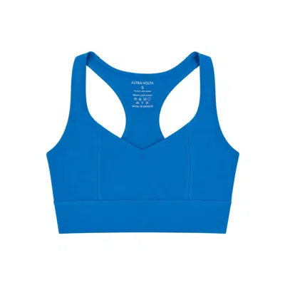 Altra Volta Women's Infinity Cross Back Sports Bra - Blue