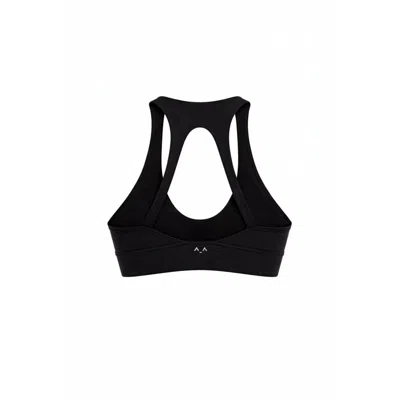 Altra Volta Women's Minimal Open Back Black Sports Bra