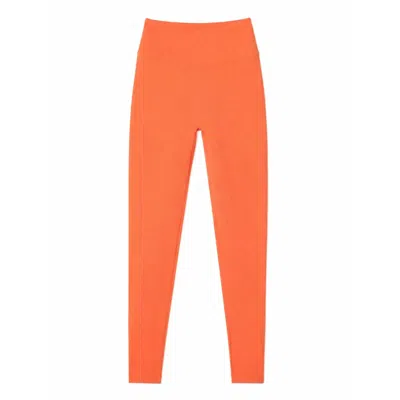 Altra Volta Women's Orange Sculpt Coral Activewear Leggings