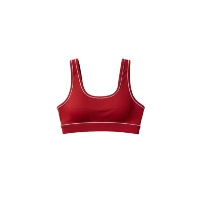 Altra Volta Women's Red Crossline Sculpt Sports Bra In Multi