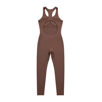 Altra Volta Women's Second Skin Open-back Jumpsuit Brown