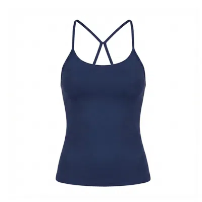 Altra Volta Women's Signature Sculpt Strappy Performance Top Blue