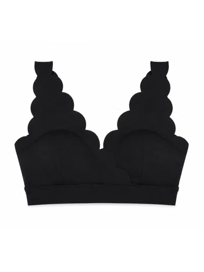 Altra Volta Women's Waves Black Sports Bra