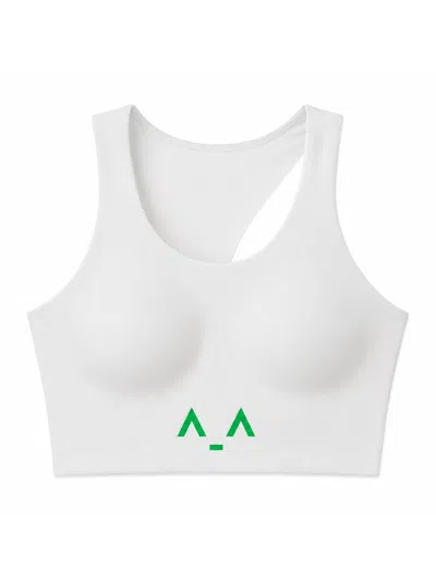 Altra Volta Women's White Asymmetric Back Sculpt Sports Bra