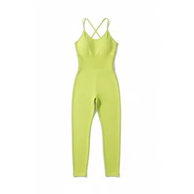 Altra Volta Women's Yellow Timeless Lime Jumpsuit