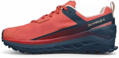 Altra Women's Olympus 4 Trail Running Shoe In Navy/coral In Multi