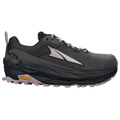 Altra Women's Olympus 5 Hike Low Gore-tex Hiking Shoes In Gray/black