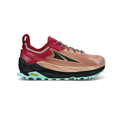 Altra Women's Olympus 5 Trail Shoes In Brown/red In Multi