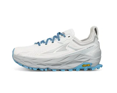Altra Women's Olympus 5 Trail Shoes In White/blue In Multi
