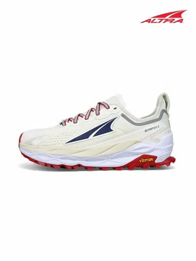Altra Women's Olympus 5 Trail Shoes In White/light Blue