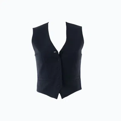 Altramoda Redressing The World Black Women's Gilet In Responsible Wool