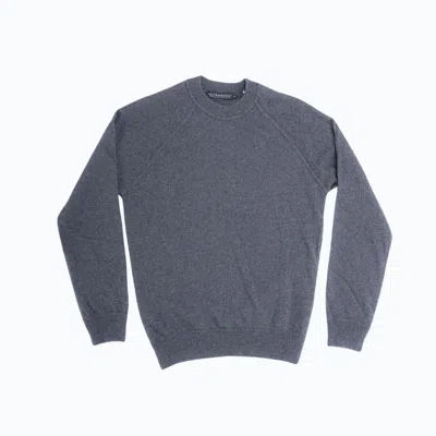 Altramoda Redressing The World Men's Raglan Sweater In Recycled Cashmere - Grey