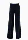 Altramoda Redressing The World Wide-leg Basic Black Pants For Women In Responsible Wool In Black