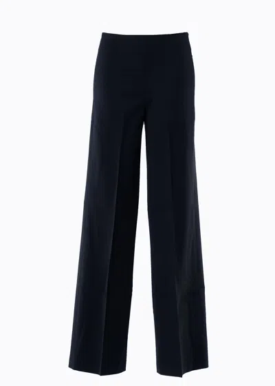 Altramoda Redressing The World Wide-leg Basic Black Pants For Women In Responsible Wool
