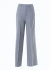 Altramoda Redressing The World Wide-leg Grey Women's Trousers In Responsible Wool In Grey