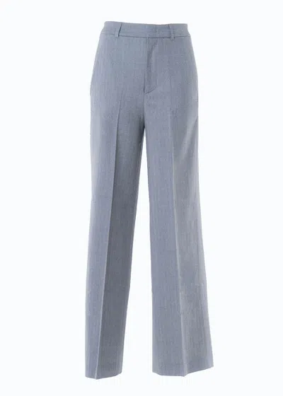 Altramoda Redressing The World Wide-leg Grey Women's Trousers In Responsible Wool