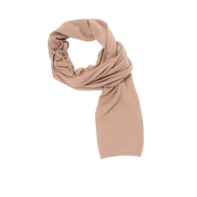 Altramoda Redressing The World Women's Brown Shoulder Wrap Scarf With Sleeves In Responsible Wool And Cashmere, Camel