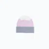 Altramoda Redressing The World Women's Pink / Purple Basic Striped Beanie With Cuff In Responsible Wool And Cashmere Pink, White An