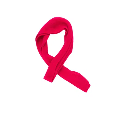 Altramoda Redressing The World Women's Pink / Purple Snake Scarf In Cherry Responsible Wool And Cashmere. In Pink/purple