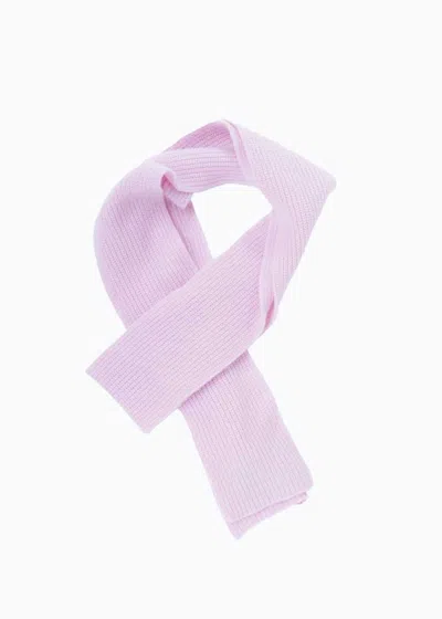 Altramoda Redressing The World Women's Pink / Purple Snake Scarf In Responsible Wool And Cashmere Pink In Pink/purple