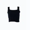 Altramoda Redressing The World Women's Slim Tank Top In Responsible Wool & Cashmere Black In Black