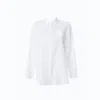 Altramoda Redressing The World Women's White Shirt In Pure Organic Cotton Gots Certified In White