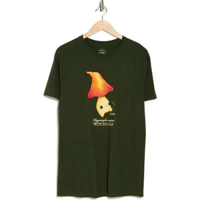 Altru Mushling Wizard Graphic Print T-shirt In Forest Green