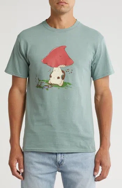 Altru Musical Therapy Cotton Graphic T-shirt In Sage