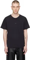 Altu Black Distressed T-shirt In 000001 Black