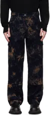 Altu Navy Tie-dye Cargo Pants In 000454 Space Blue