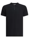 Altum Short-sleeve Buttoned Polo Shirt In Black