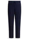 Altum Blue Elastane Trousers In Blue
