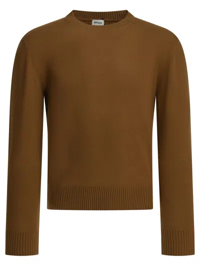 Altum Cashmere Crew-neck Sweater In Brown